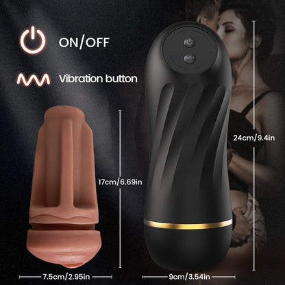 Scarlett Kiss- 10 Vibration 360° Textured Massage Masturbation Silent Immersive Stroker