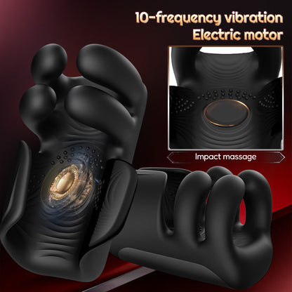 Evans - Automatic 10 Finger Pinchin & Tapping for Massage Therapy Penis Vibrator