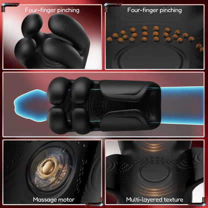 Evans - Automatic 10 Finger Pinchin & Tapping for Massage Therapy Penis Vibrator