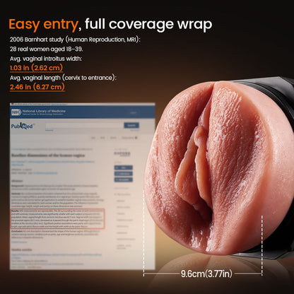 Captain Titan - 6.5 Inch Massive Real Feel Ergonomic Grip Unbeatable Value Blowjob Stroker