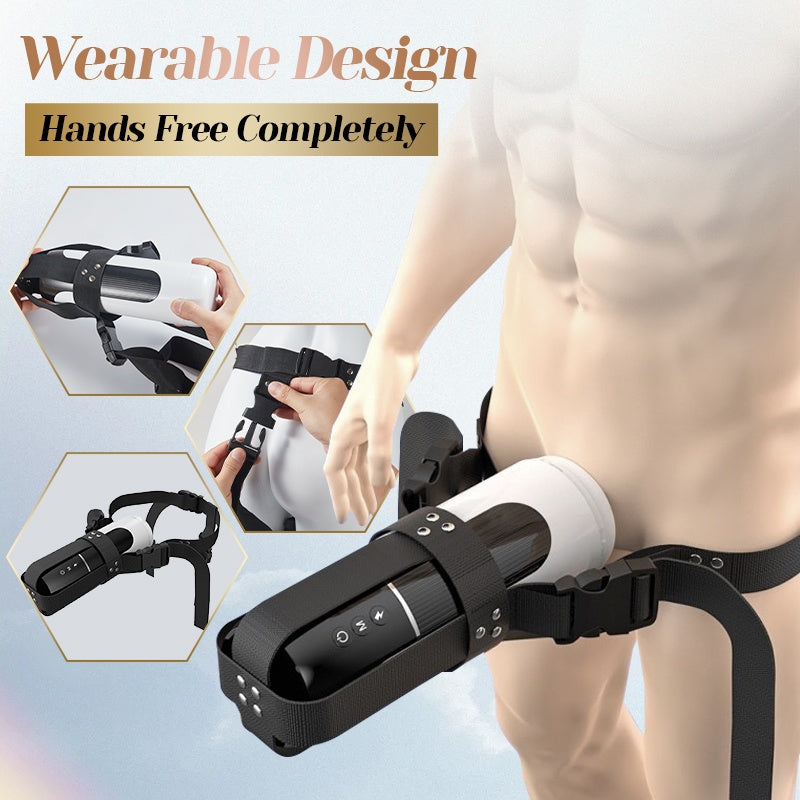Saith - Free Masturbator 7-Mode Telescoping Vibration with 42°C Heating for Intense Solo Sessions