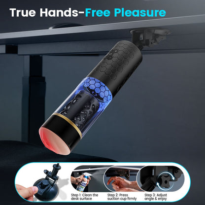STORM - Intense Thrusting & Spinning Hands-Free 6.10 Inches Depth Masturbator