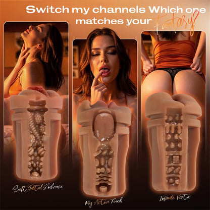 Automatic Male Masturbator with 3 Replaceable Sleeves 5 Suction & 10 Vibration Stroker