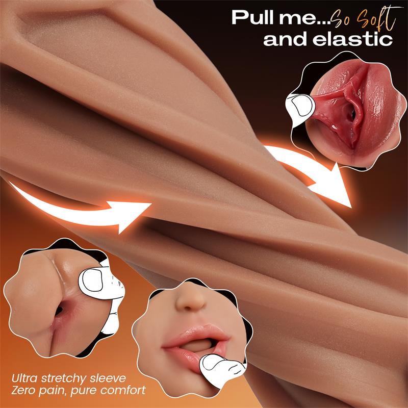 Automatic Male Masturbator with 3 Replaceable Sleeves 5 Suction & 10 Vibration Stroker