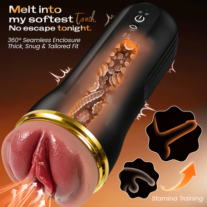 Automatic Male Masturbator with 3 Replaceable Sleeves 5 Suction & 10 Vibration Stroker
