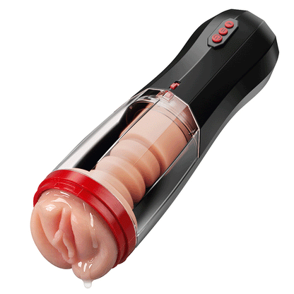 ROKA- 5 Thrusting Modes 10 Vibration Suction One-Touch Boost Male Masturbator for Progressive Stimulation