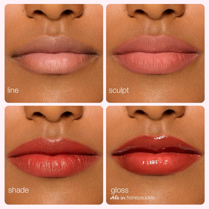 lip sculptor & liner - 3-in-1 lip combo: lip liner, lipstick & lip gloss